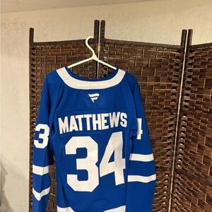 Auston Matthews Toronto Maple Leafs Blue Hockey Jersey
